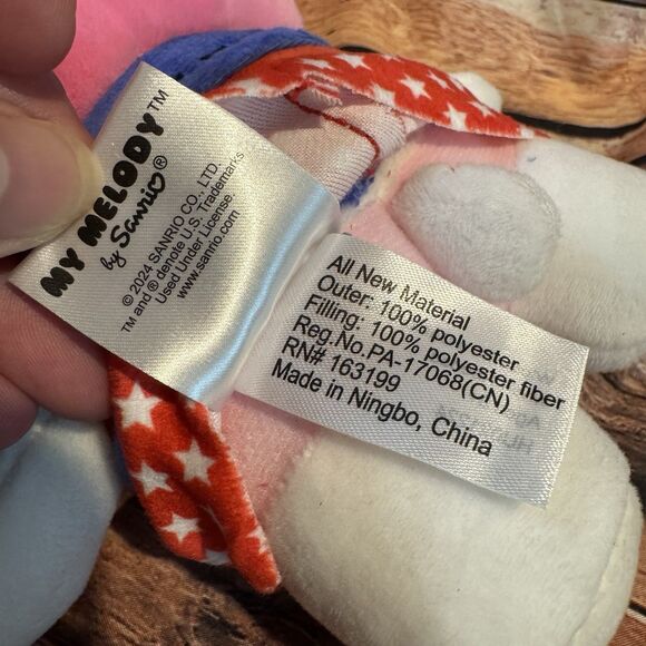 Sanrio Hello Kitty Plush My Melody Patriotic Stuffed Animal Toy July 4th USA - Picture 10 of 11